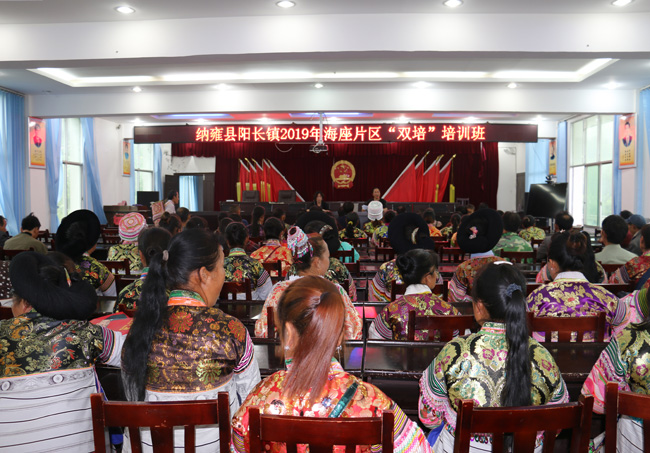 阳长镇海座片区少数民族双培培训班开班