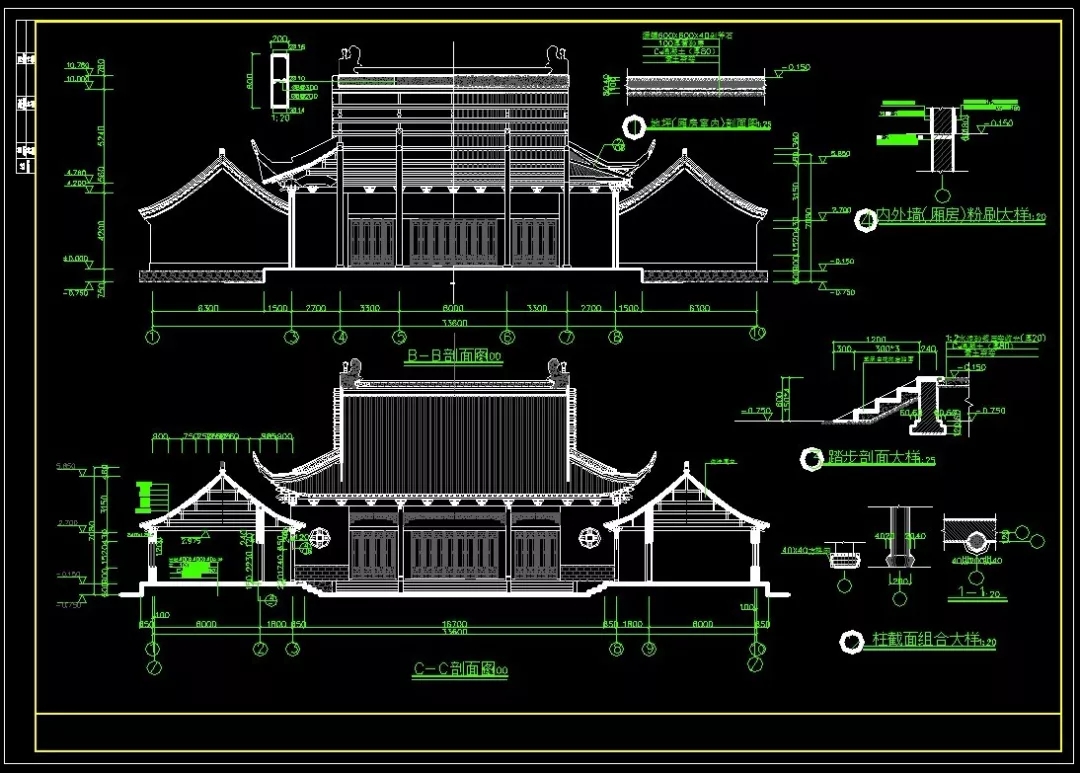 扮家家云渲染精选资料cad收口节点图库丨22种大样分类升级技能就靠它