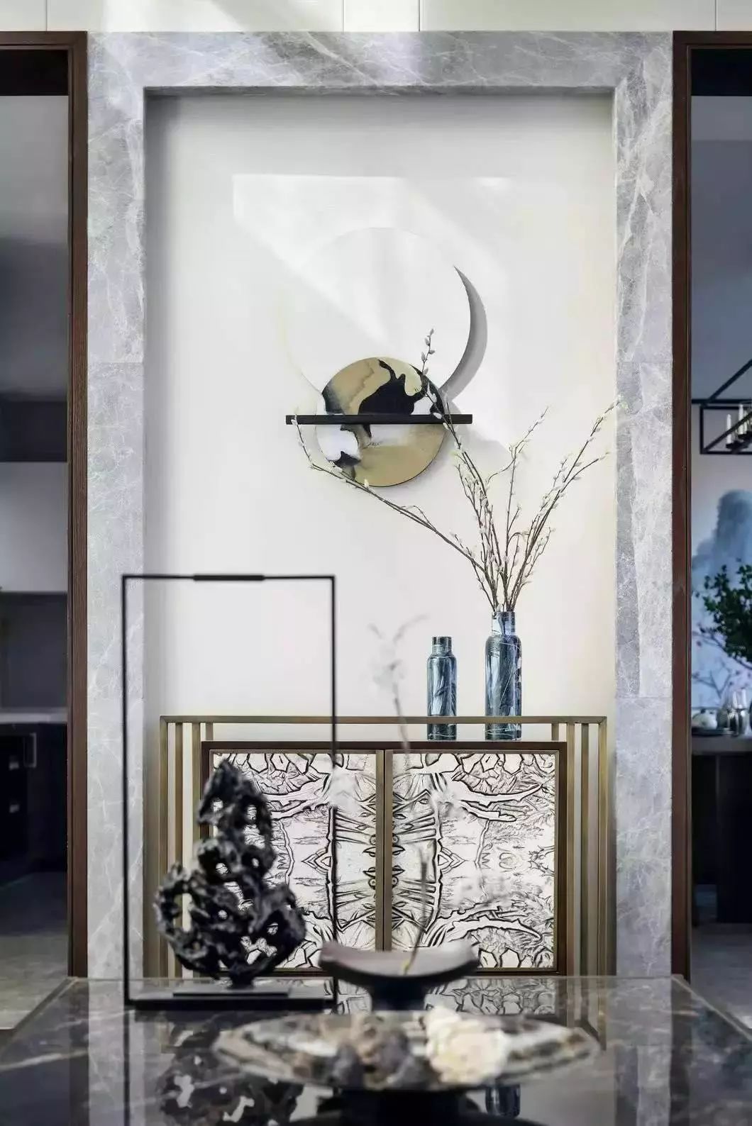 不一样的新中式玄关!