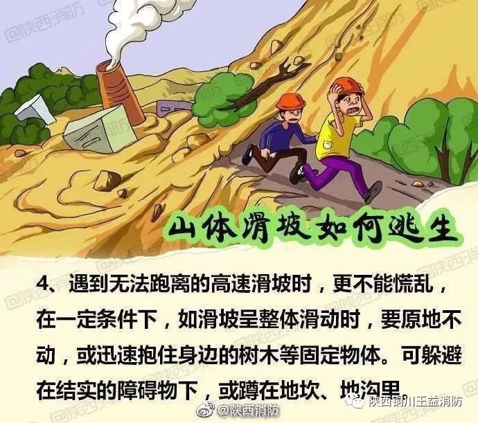 【山体滑坡突发时该如何逃生】