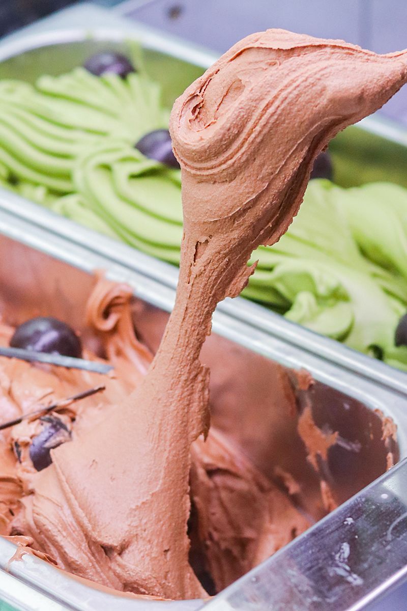 免费送火爆意大利能拉丝的冰淇淋来嘉兴了十几种口味换着吃