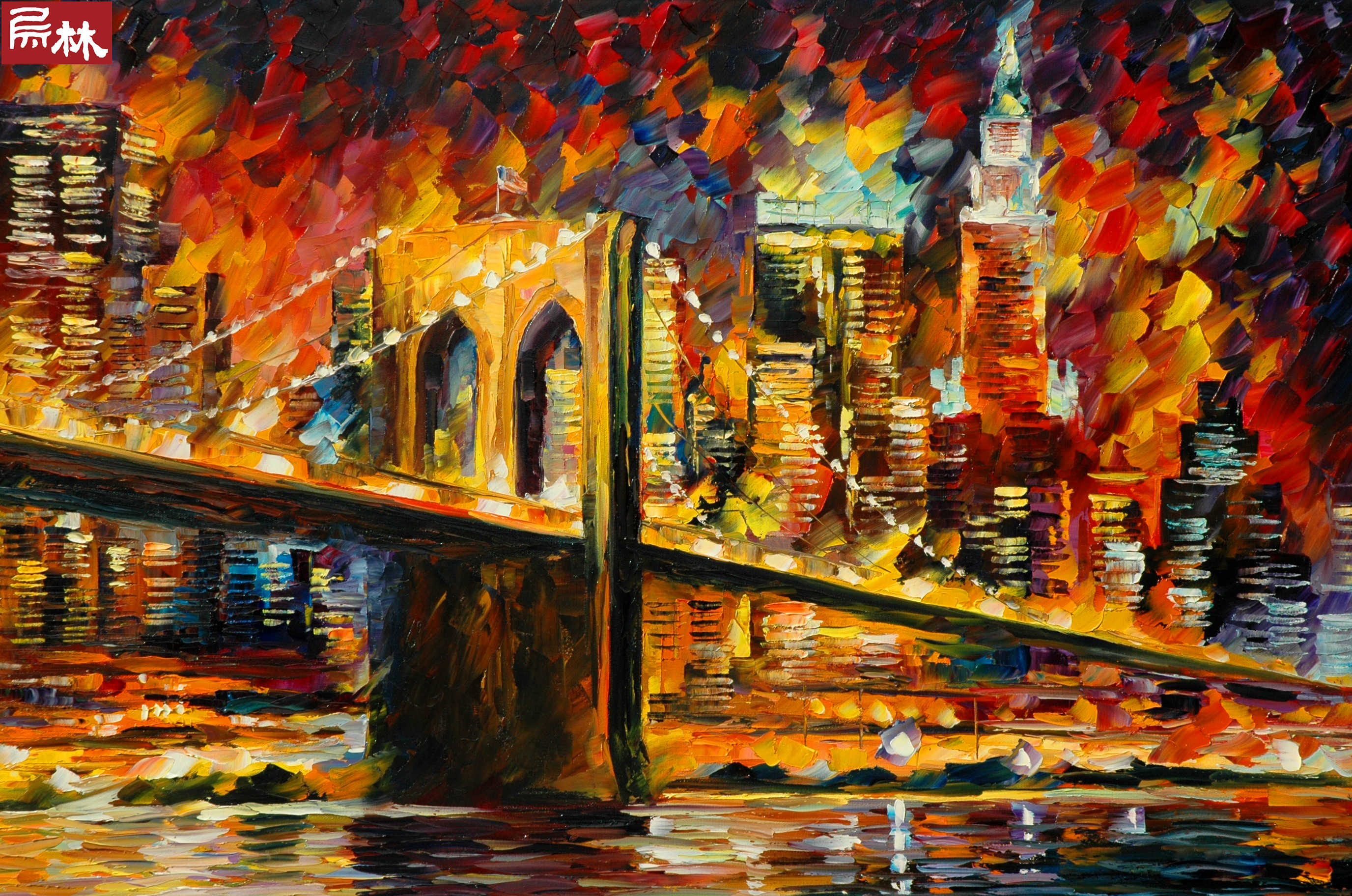 leonid afremov作品极尽绚烂的色彩