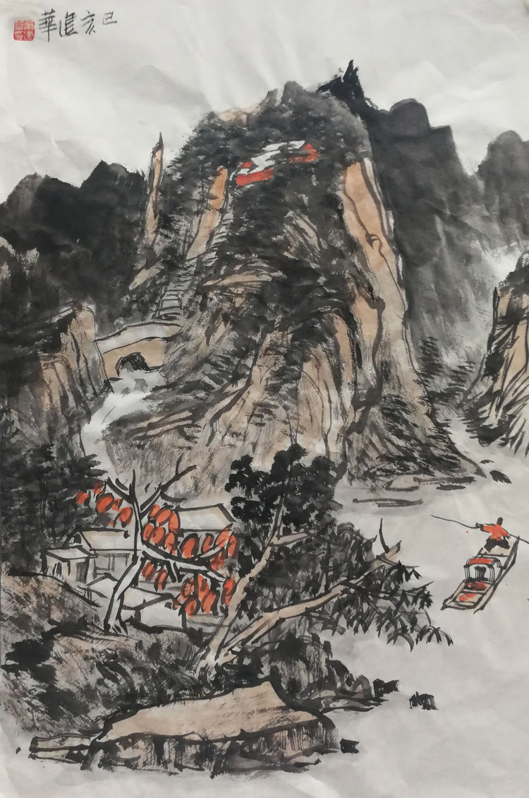 中国山水画艺术家余建华作品赏析