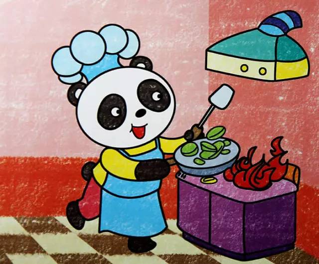 儿童油棒画入门教程及优秀作品范画