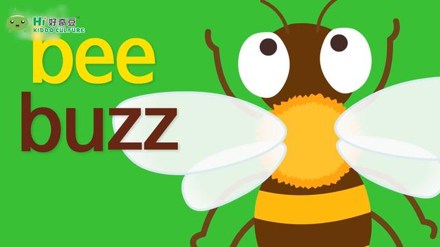 发出的声音出嗡嗡声是"buzz"小蜜蜂bee带着宝宝,一起进入今天的主题吧