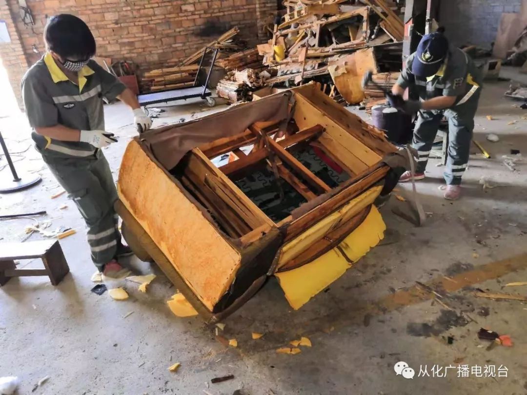 区大件垃圾拆解中心10个月拆解废弃大件物千余吨