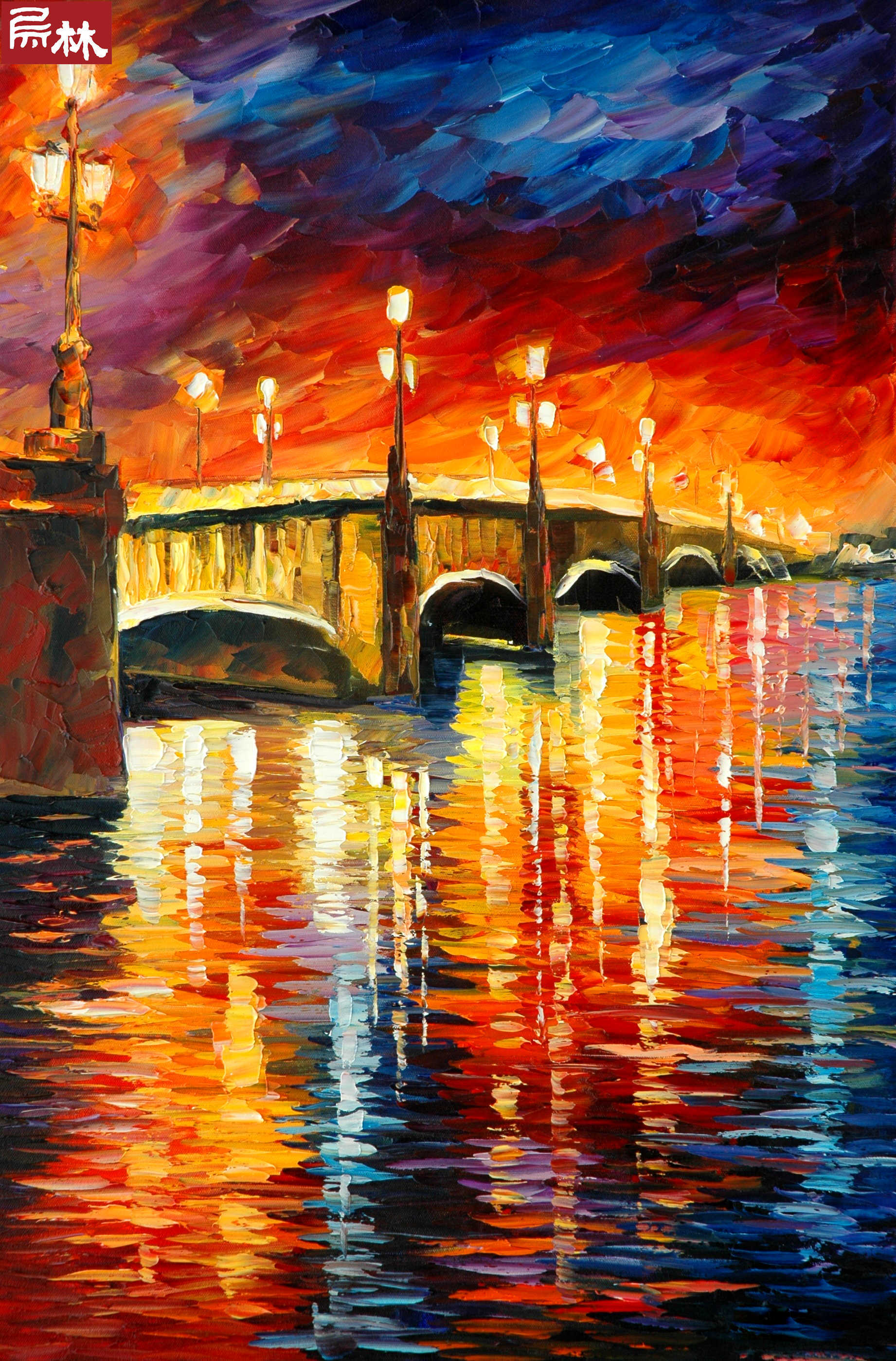 leonid afremov作品极尽绚烂的色彩