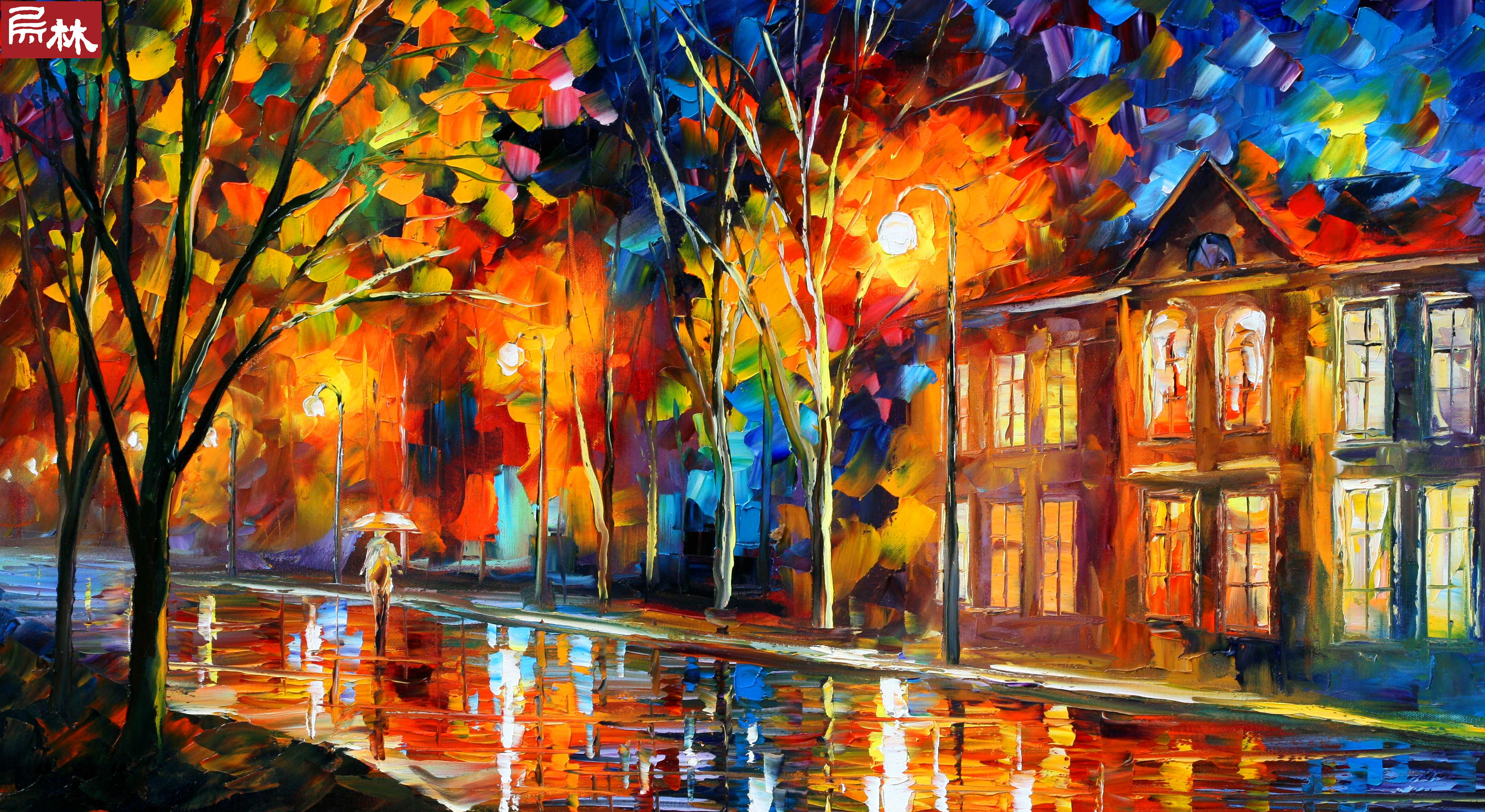 leonid afremov作品极尽绚烂的色彩