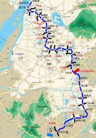 南京4号线地铁线路图图片