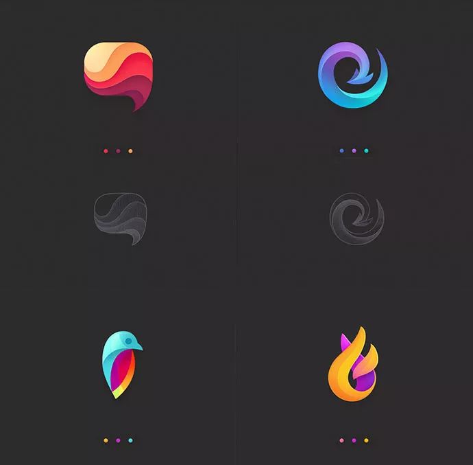 这么酷炫的渐变logo赶紧收藏起来