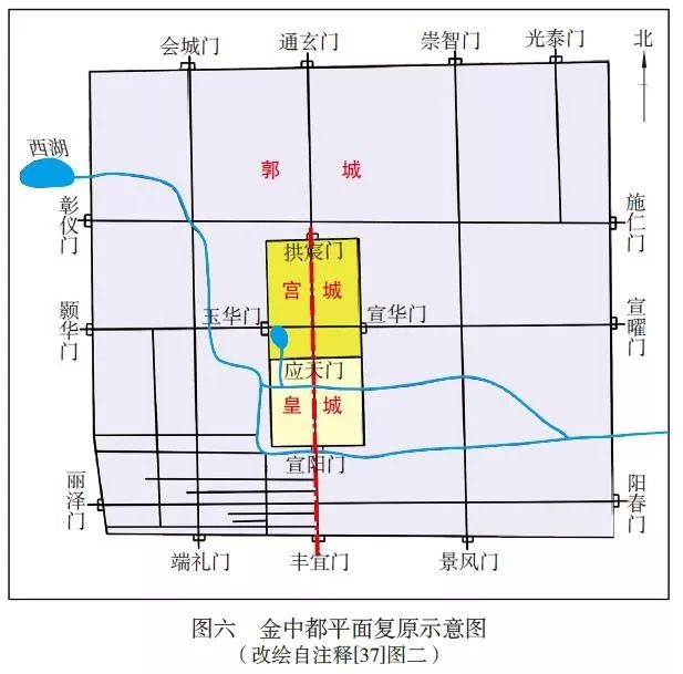 辽上京城平面图图片