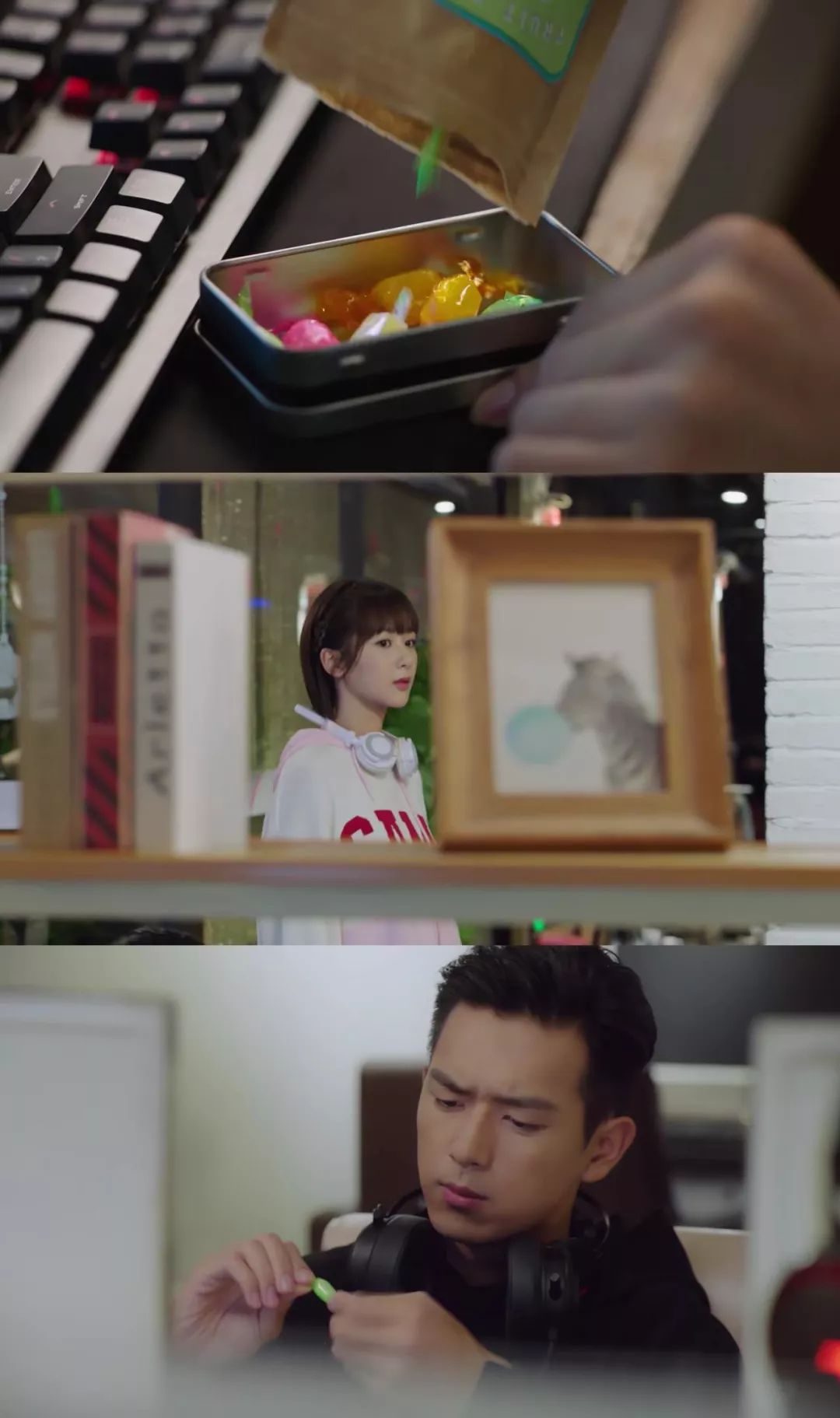 他吃的是绿色糖果▼韩商言心情不好的时候喜欢吃糖,最让人上头的也是