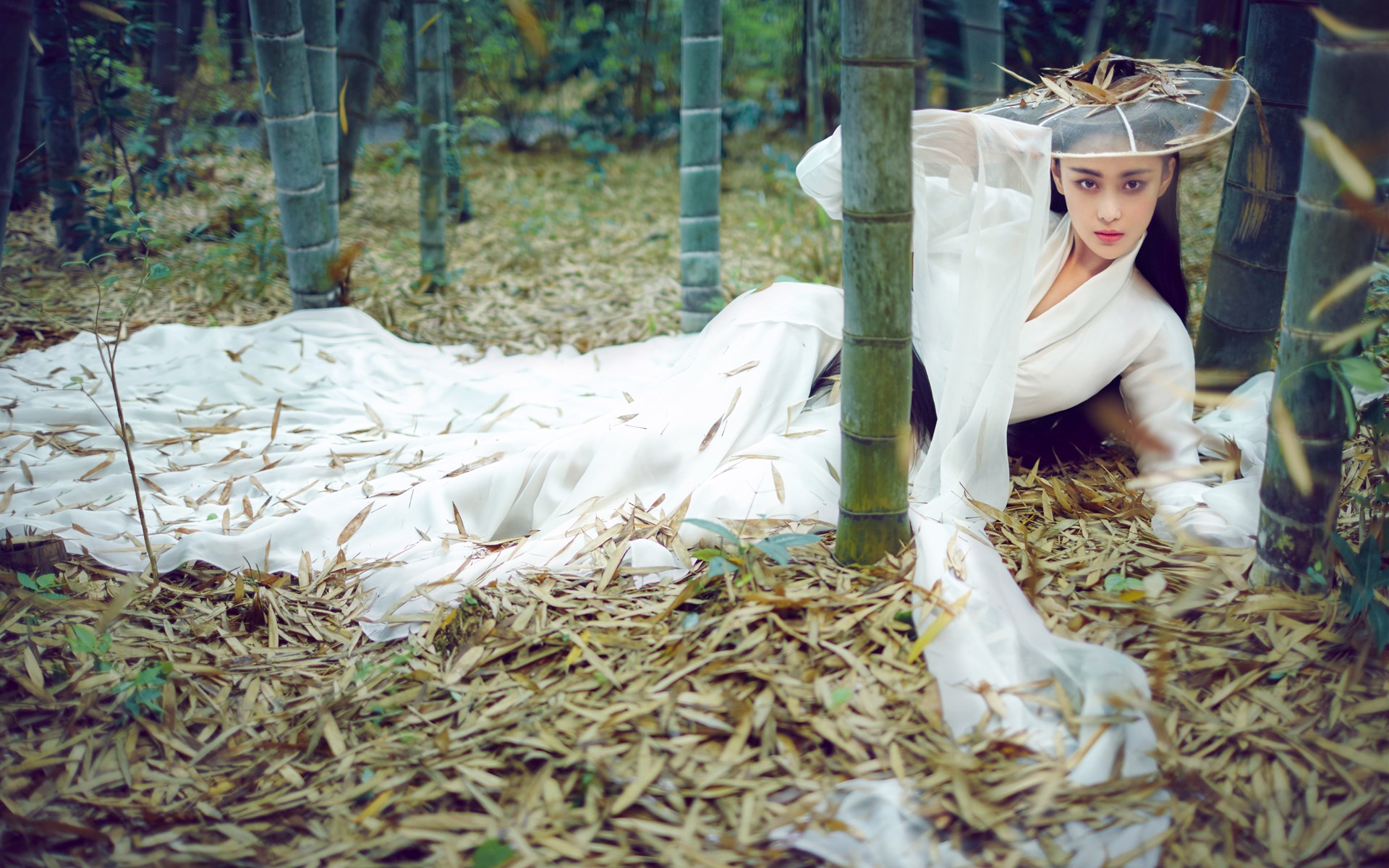 张馨予古装写真照高清电脑壁纸