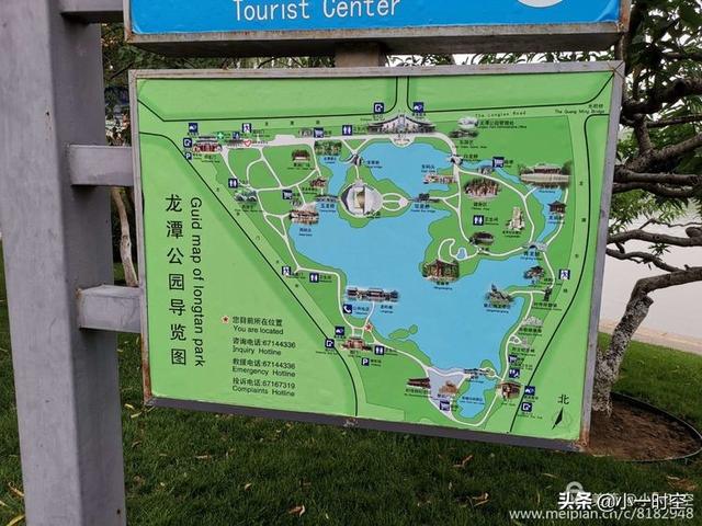 龙潭湖公园景点路线图图片