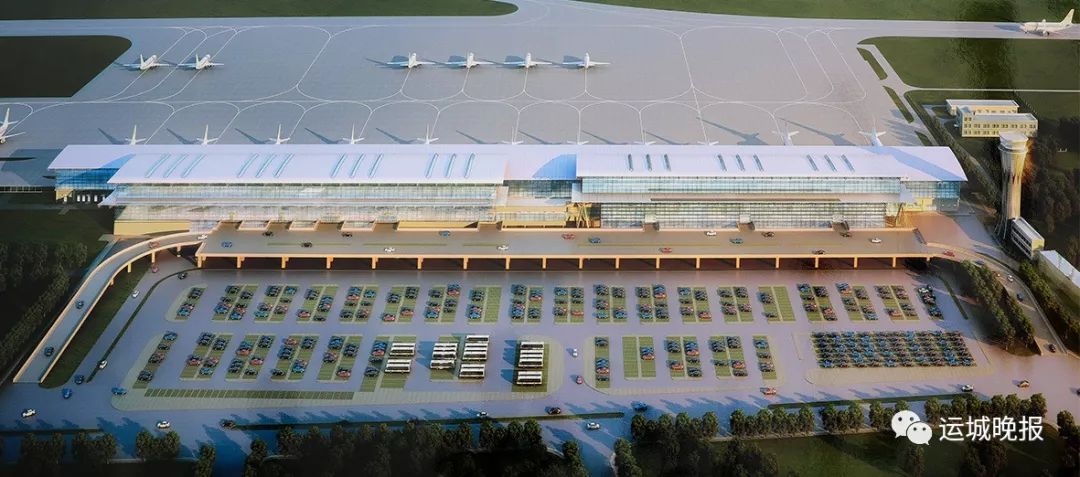 运城国际机场扩建项目最新进展主体钢结构12月底完工