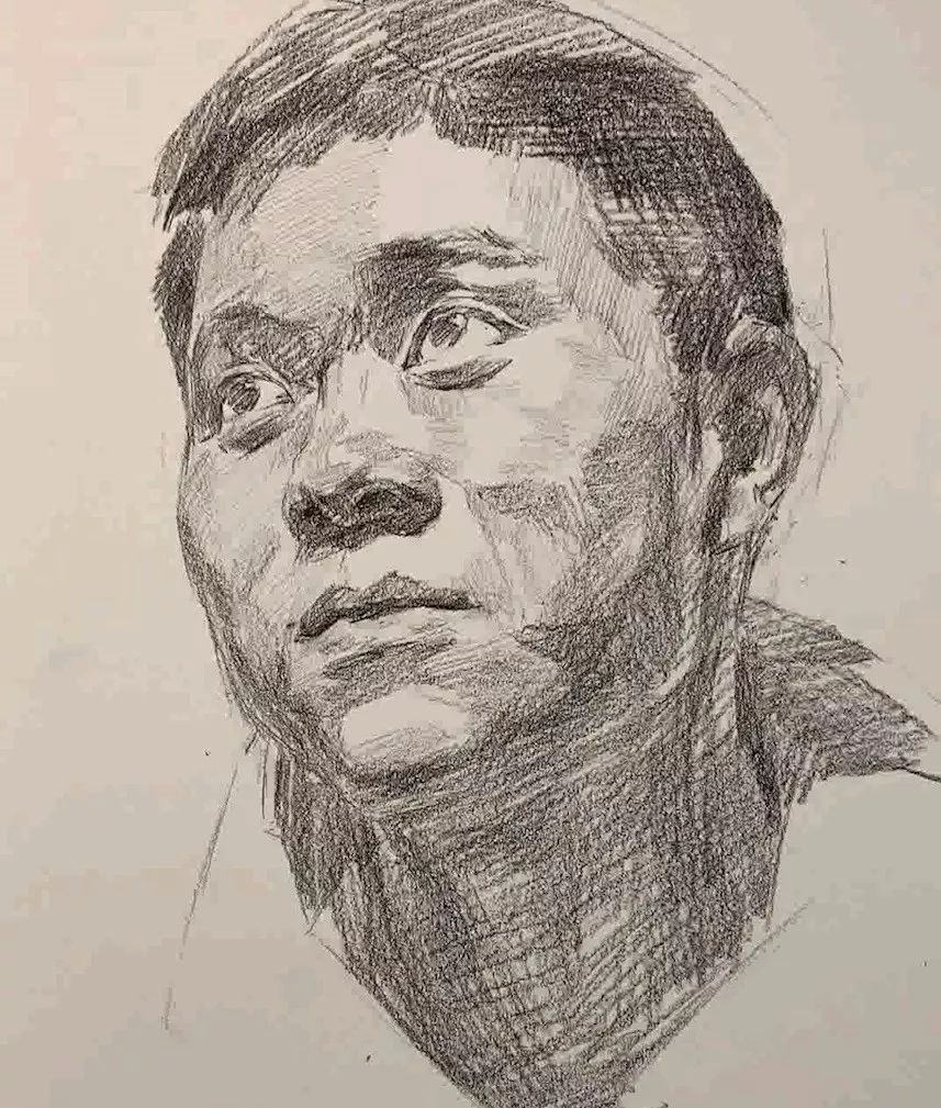 第三一四集朱传奇教你画微仰头视角向上的男青年素描头像