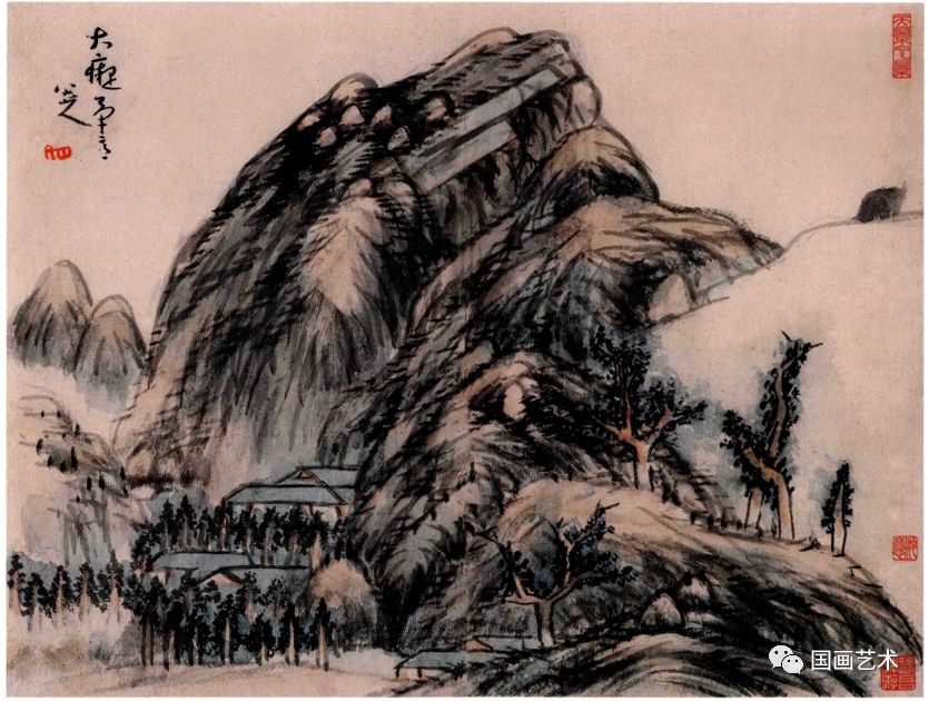 残山剩水，枯笔淡墨：八大山人山水册页欣赏-搜狐大视野-搜狐新闻