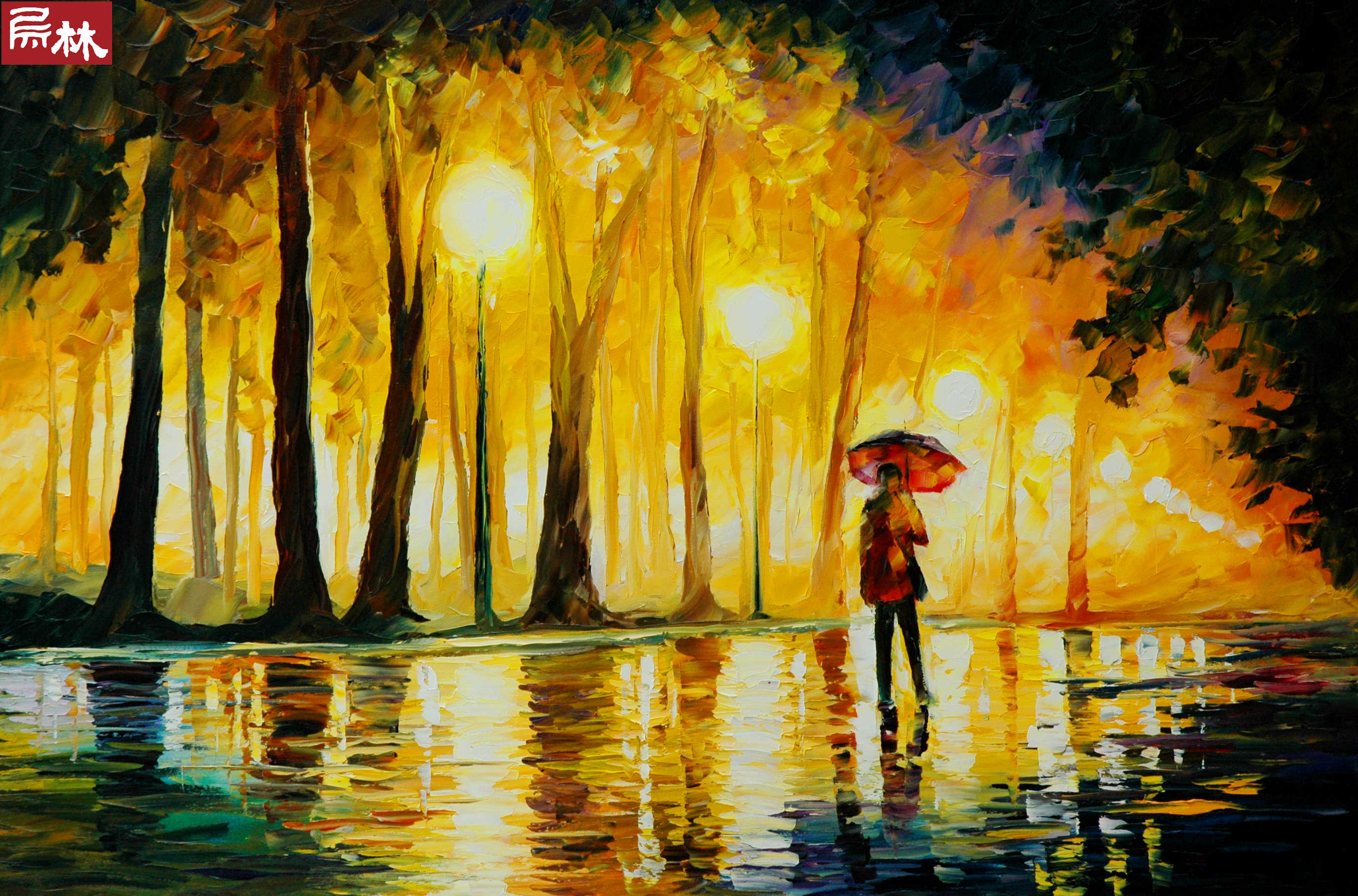 leonid afremov作品极尽绚烂的色彩