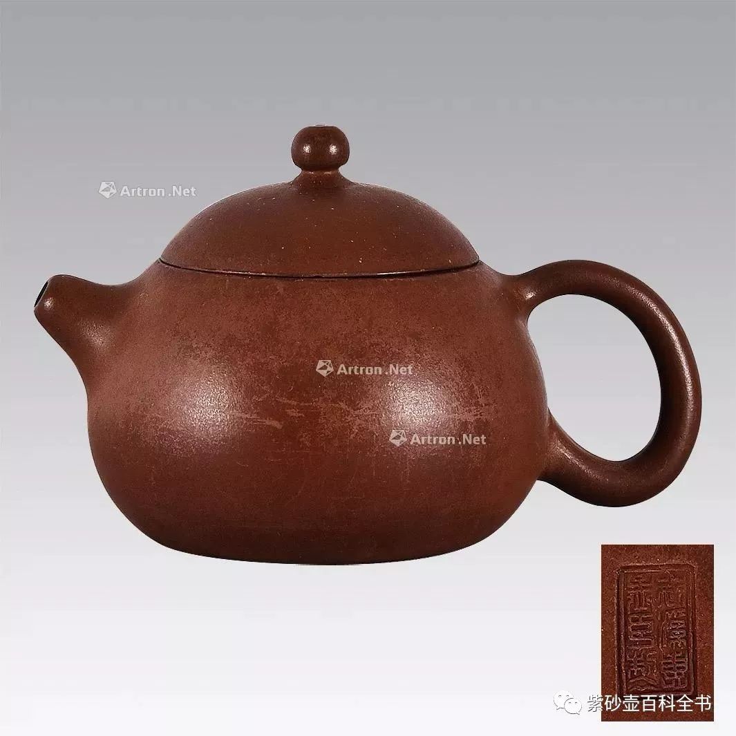 景记款倒把西施壶民国 福记制紫砂倒把西施壶葛陶中·西施壶吴东瑾制
