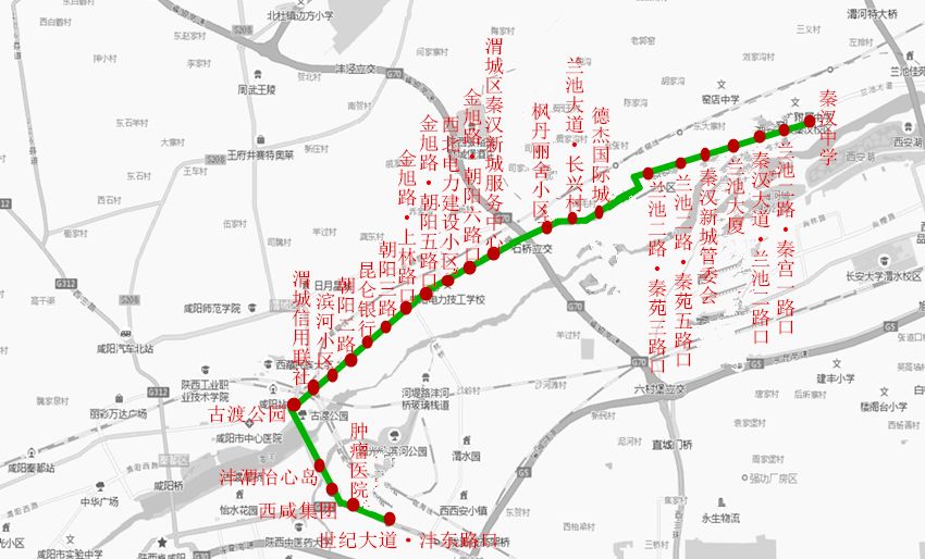 收藏西鹹新區43條公交線路指南最全版本