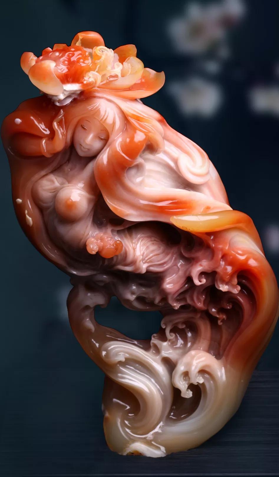 登峰造极的工艺他将女性题材雕刻技艺发挥到了极致