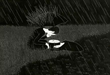 细思极恐的超现实主义黑白梦境插画