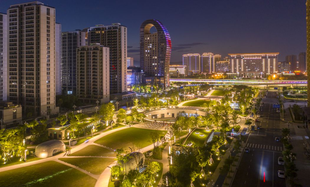 美爆了vr带你飞阅瓯海夜色一张蓝图化彩蝶