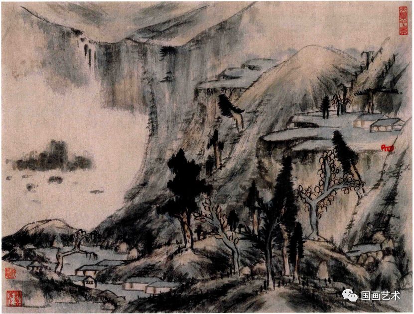 残山剩水，枯笔淡墨：八大山人山水册页欣赏-搜狐大视野-搜狐新闻