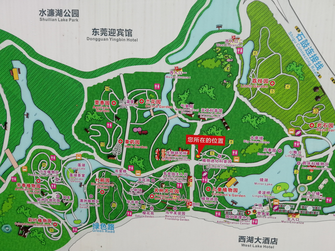 南岭植物园地图图片