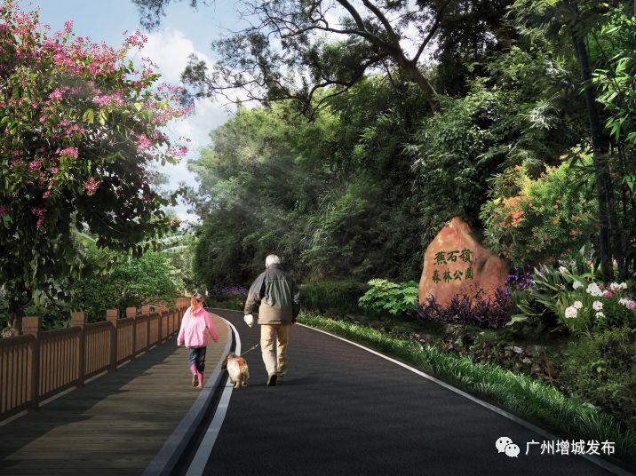 蕉石山林景观区登山步道效果图生态保育区该区位于公园西北侧,面积约