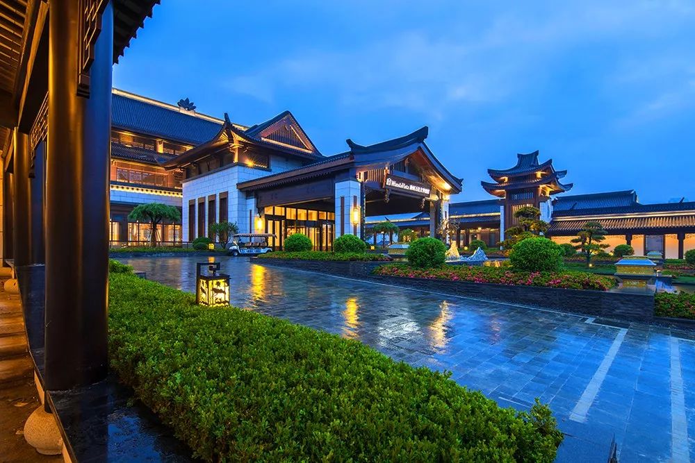 一栋一墅一湖景|乘船入户|中式奢华67无锡融创万达文华酒店但是作为