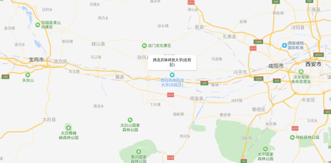 学校的地理位置西北农林科技大学位于陕西省杨凌示范区.