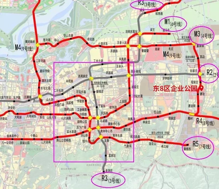 济南二期地铁规划已上报发改委4条地铁线穿行唐冶