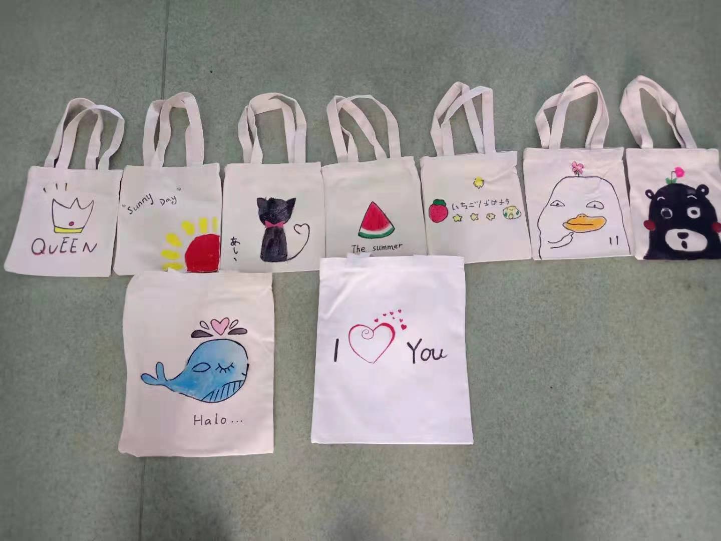 童心一颗爱心一片市社会福利院diy帆布袋爱心义卖活动圆满举行