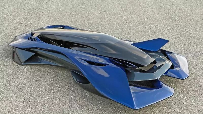 由环氧碳纤维制成的革命性的飞行汽车概念羚羊antelope