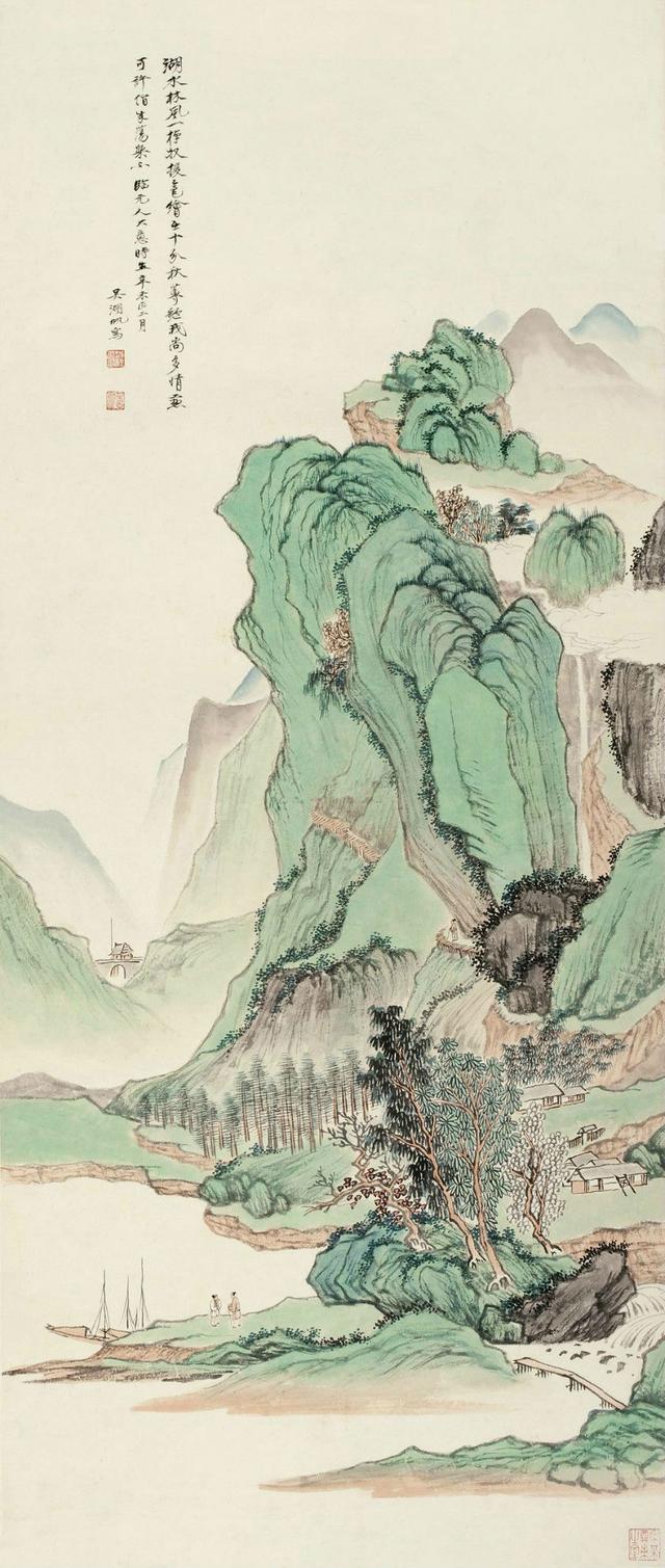 连张大千都佩服的画家吴湖帆经典山水绘画作品值得收藏
