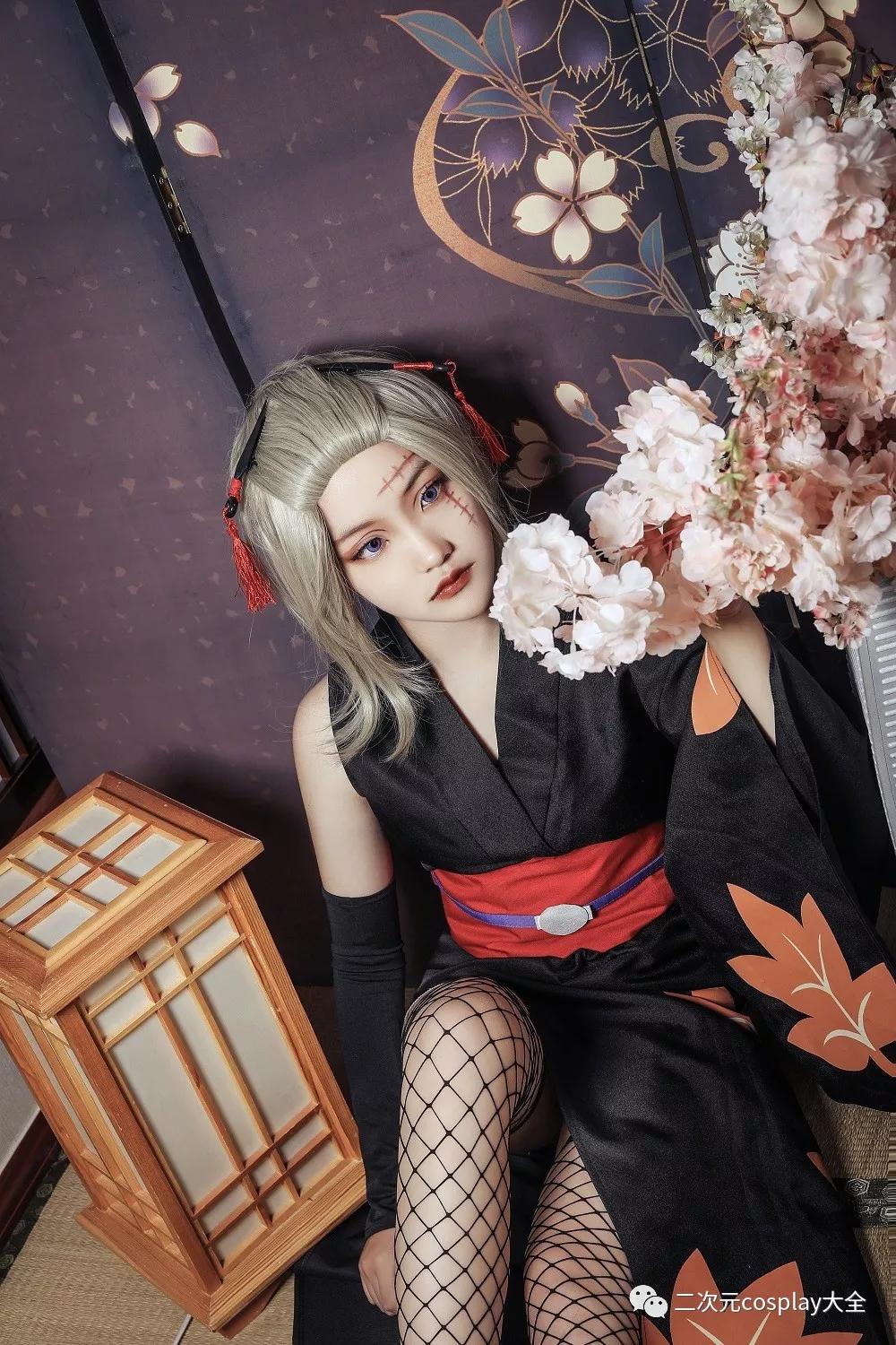 银魂死神太夫月咏cos优雅有范颜值超有韵味