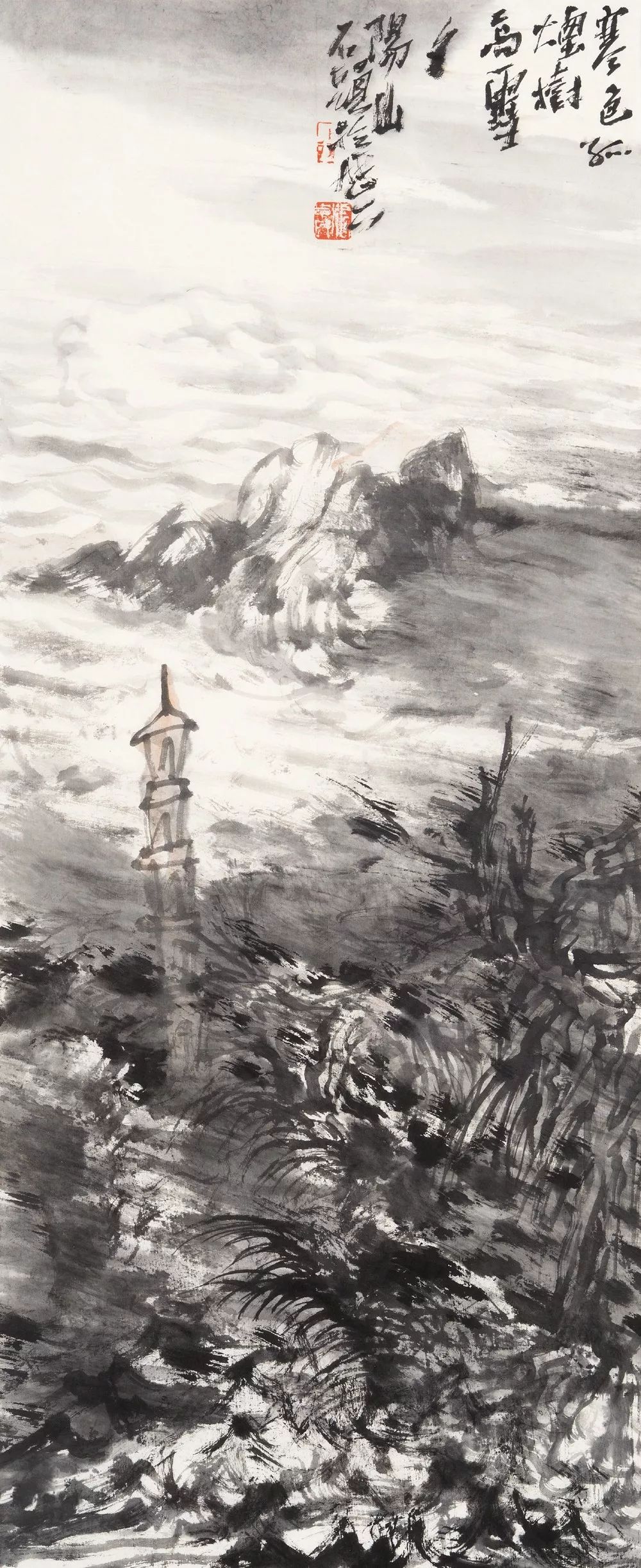 张大石头的北派山水及北山小议张志民中国画精品展