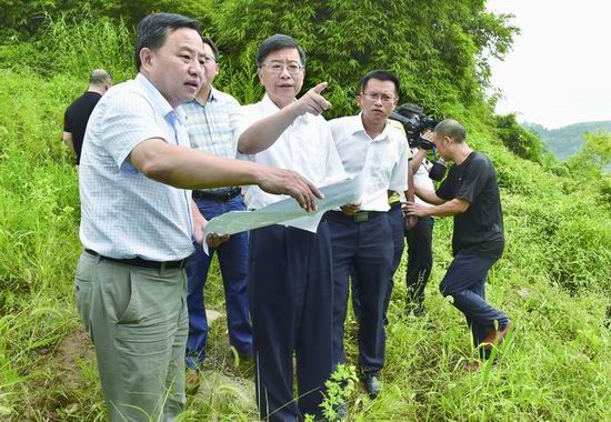 涪陵区委书记周少政检查地质灾害防治工作
