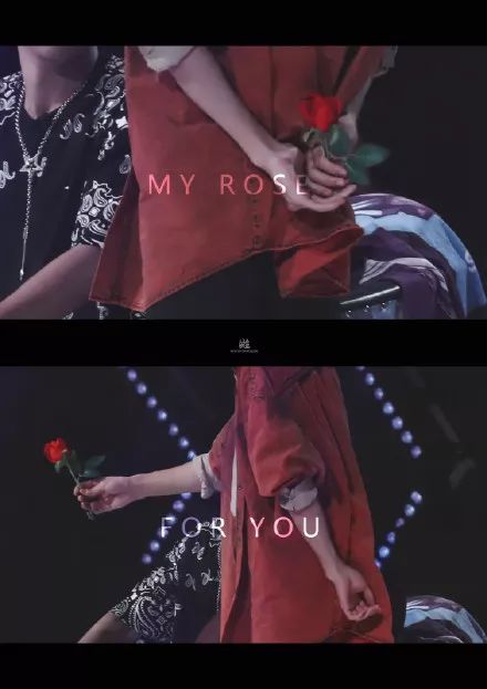 好浪漫易烊千玺将玫瑰花藏在身后当着众人的面亲手送给了ta们