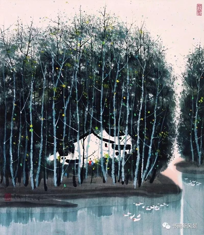 吴冠中画里阴晴