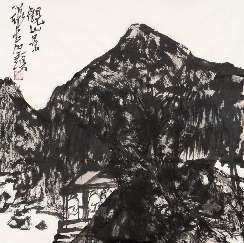 张大石头的北派山水及北山小议张志民中国画精品展