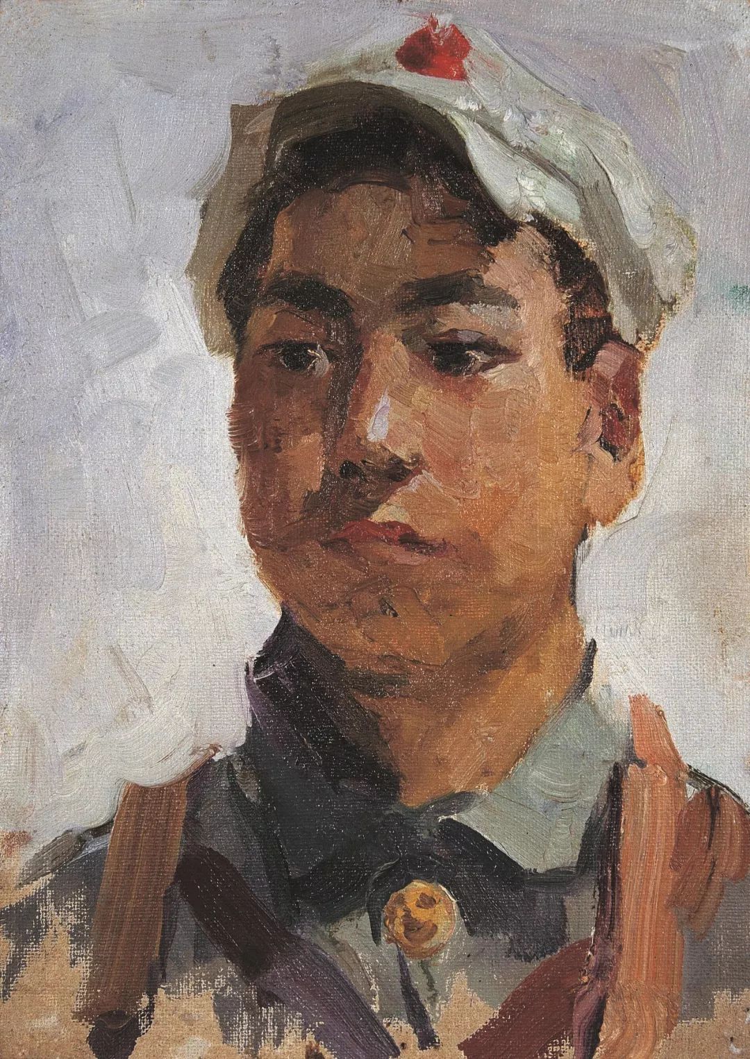 中山公园 1947年 46×56cm布面油彩2013年家属捐赠孙滋溪 小八路 2004