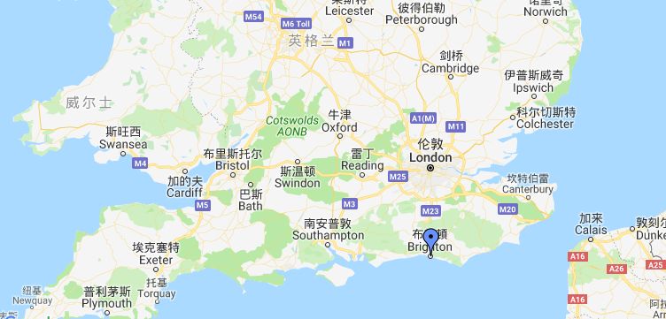 英国布莱顿地图图片