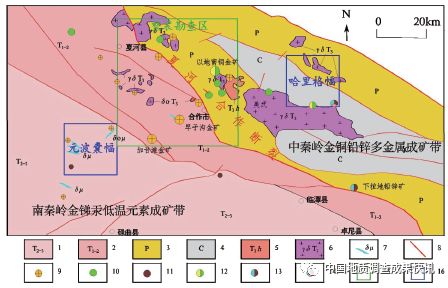 甘肃天水金矿分布图图片