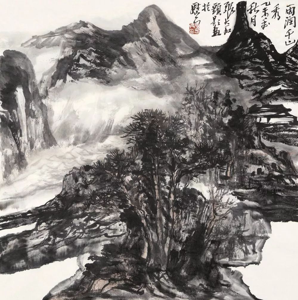 张大石头的北派山水及北山小议张志民中国画精品展