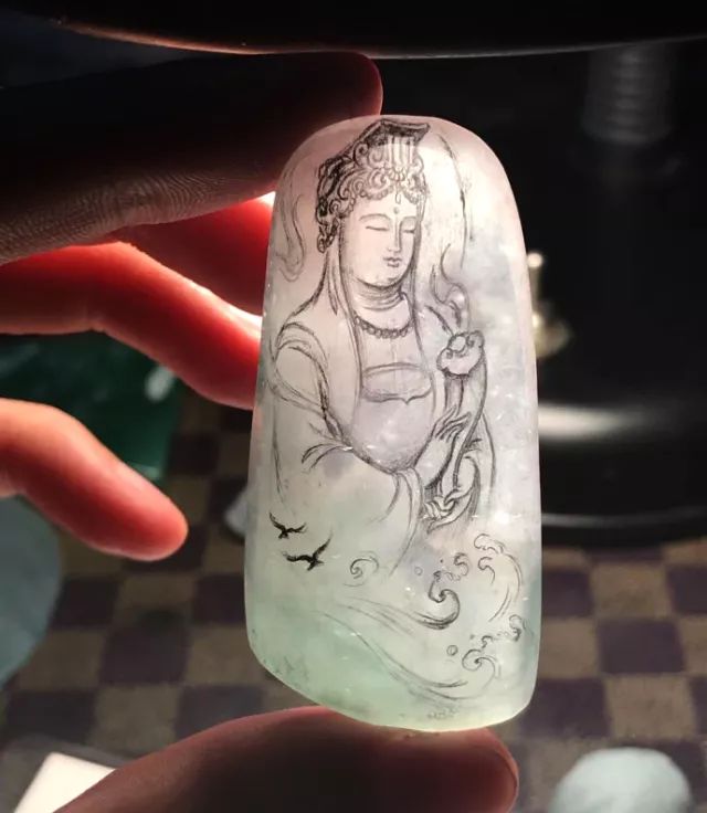 玉雕画稿赏析,设计赋予了翡翠灵魂