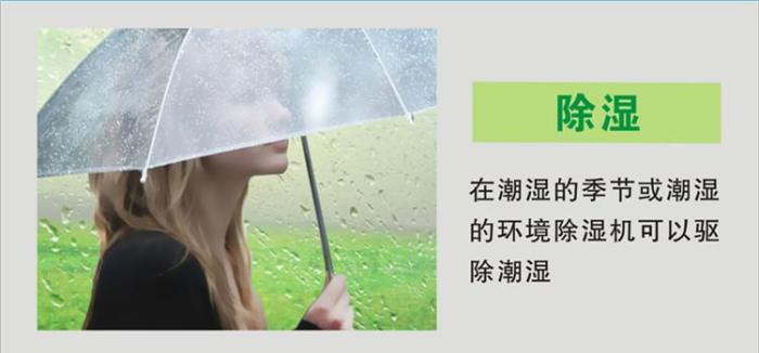 夏季高温高湿天气, 家用除湿机功能介绍
