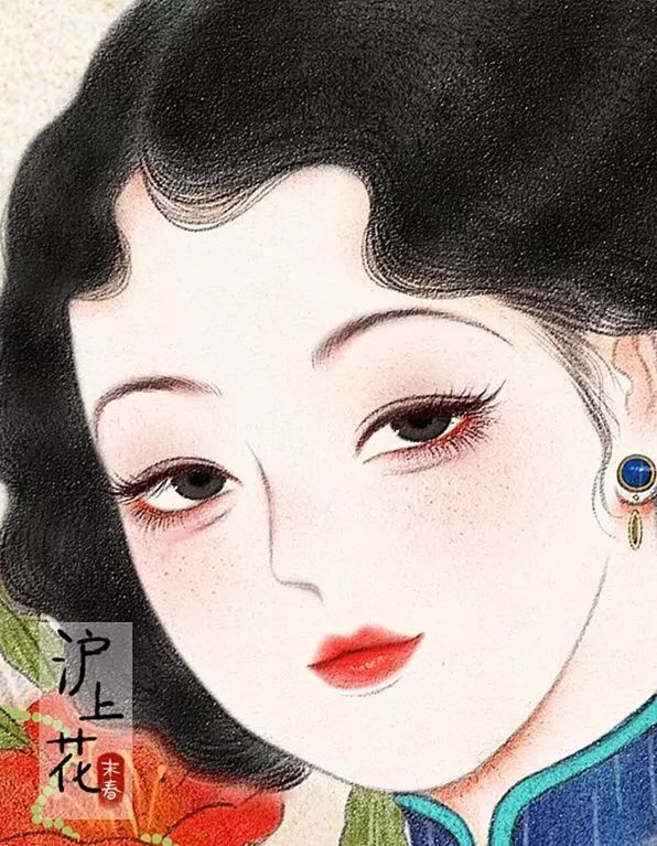 民国时期的美人画册因为自身喜欢老上海画报职业插画师——末春都是