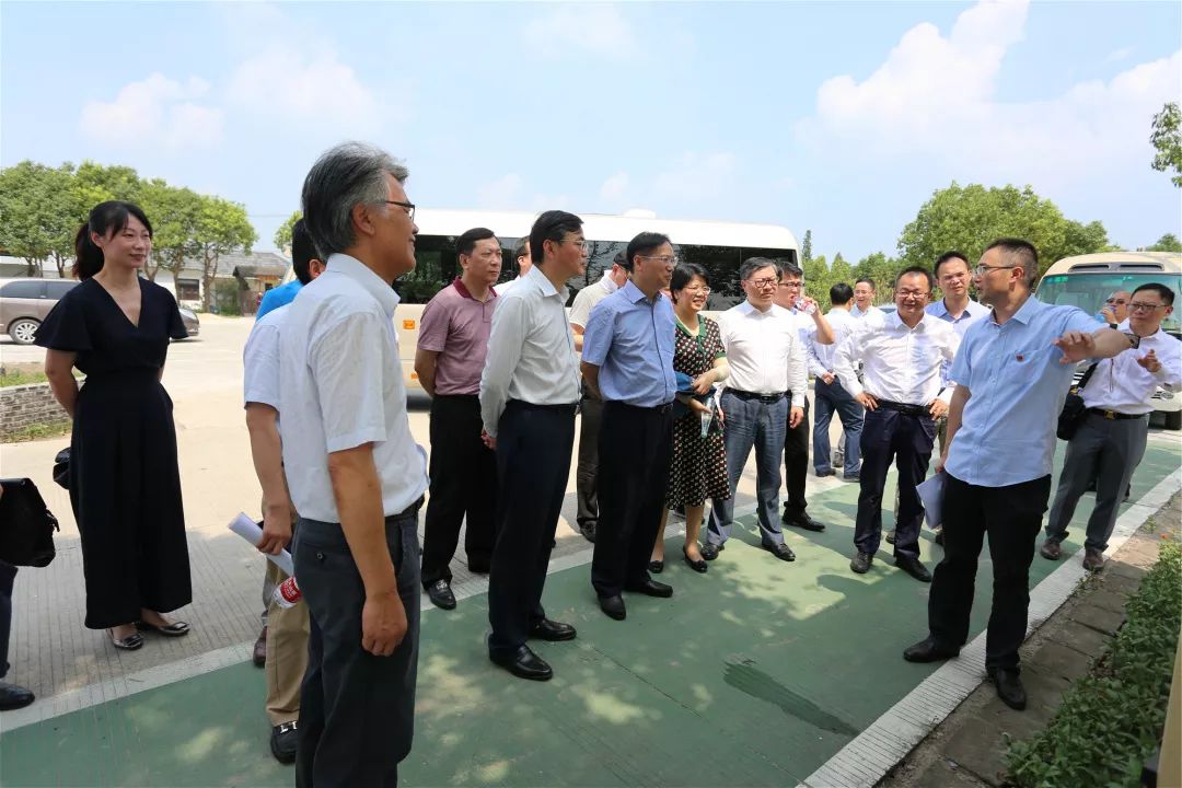 上海国盛集团来廊下考察